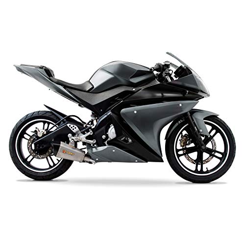 MPW ABS Kit de carenado completo de plástico (panel 20) - Gris/Negro compatible con Yamaha YZF-R125 2008-2013