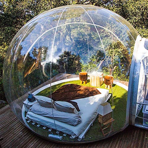 MyStelar Cúpula Burbuja Transparente - Cúpula Geodésica casa para Ver Estrellas - Tienda de campaña Hinchable Transparente - Cúpula Geodésica Glamping - Tienda de Camping Transparente Original