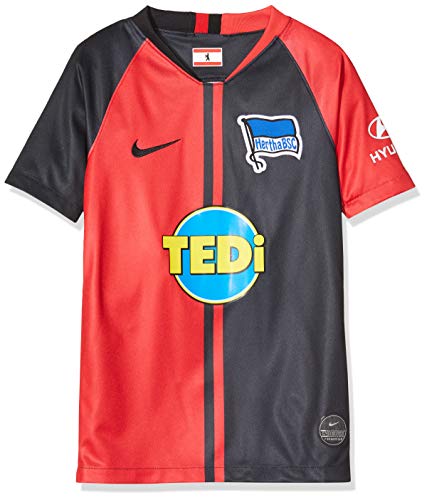 NIKE Hbsc Y Nk BRT Stad JSY SS AW Camiseta Fútbol, Unisex niños, University Red/(Black) (Full Sponsor), M