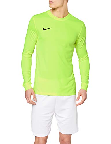 Nike LS Park Vi JSY Camiseta de Manga Larga, Hombre, Verde (Volt/Black), XL