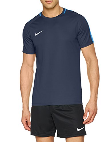 NIKE M NK Dry Acdmy18 Top SS T-Shirt, Hombre, Obsidian/Royal Blue/White, XL