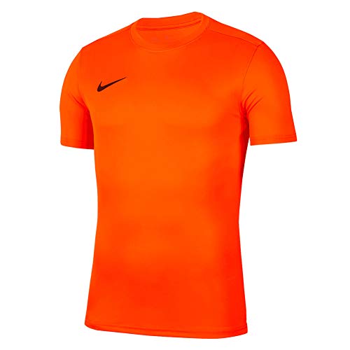 NIKE M Nk Dry Park VII JSY SS Camiseta de Manga Corta, Hombre, Naranja (Safety Orange/Black)