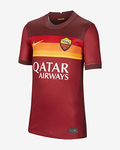 NIKE Roma M NK BRT Stad JSY SS Hm T-Shirt, Hombre, Team Crimson/Dark Team Red/University Gold Full Sponsor, XL