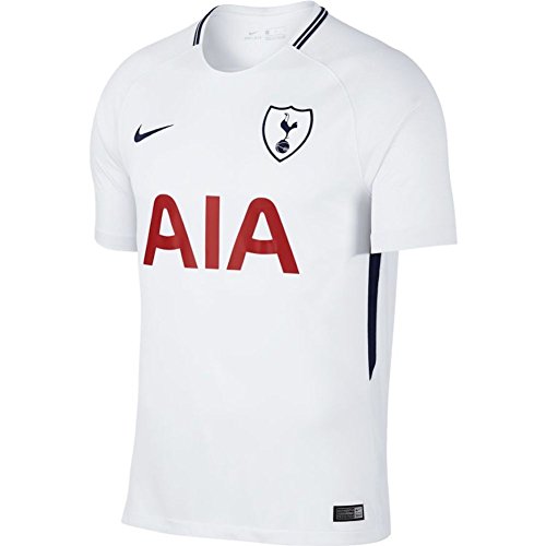 NIKE Thfc M Nk BRT Stad JSY SS Hm Camiseta 1ª Equipación Tottenham Hotspur FC 17-18, Hombre, Blanco (Blanco/Binary Blue), 2XL