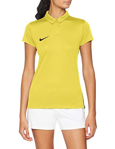 NIKE W NK Dry Acdmy18 Polo SS T-Shirt, Hombre, Tour Yellow/Anthracite/Black, XS