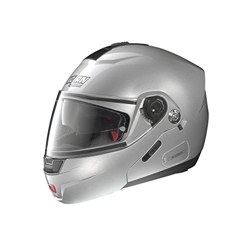 Nolan N91 EVO Special N- Com – Casco Plata XL – Casco de Moto