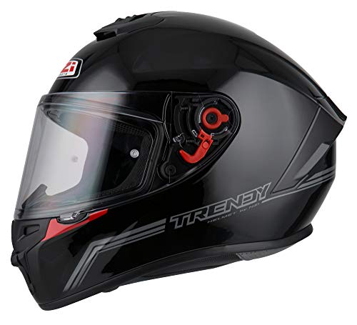 NZI - Casco Integral NZI Trendy (L 59-60 cm, Solid Nouveau Black)