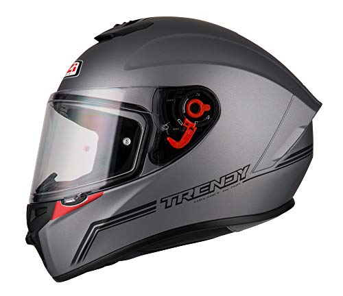 NZI - Casco Integral NZI Trendy (S 55-56 cm, Solid Nouveau Antracite)