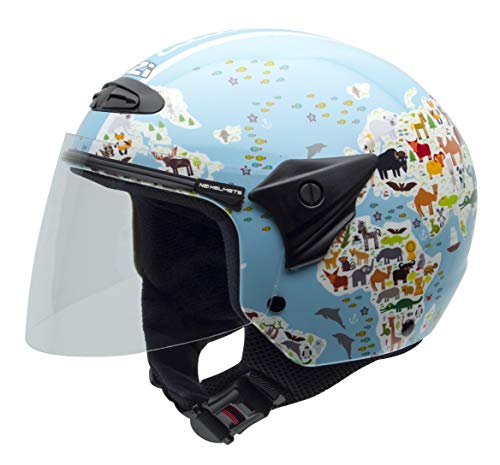 NZI Helix Ii Jr Casco Graphics Mapamundi, MAPAMUNDI, Talla S