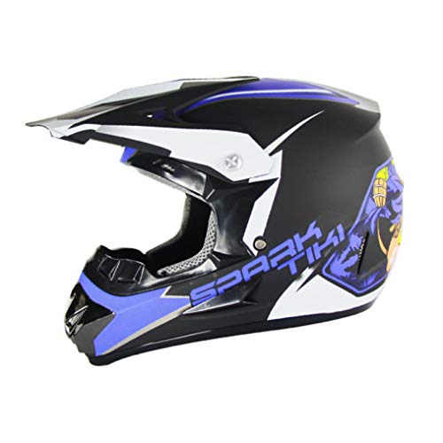 OLEEKA Casco de Motocross adulto Cara Completa Casco MTB Crash Off Road Downhill Quad Moto Bike MX ATV Conjunto de Casco de Motocicleta para Hombres Wommen