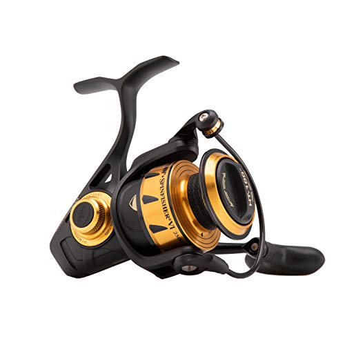 Penn Spinfisher Vi 4500 - Carrete Giratorio Unisex, Color Negro y Dorado, Talla única