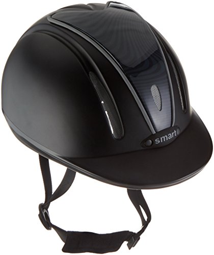 PFIFF 744797 Casco de equitación, Mujer, Negro/Gris, 48-53 cm