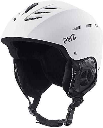 PHZ Casco de Deportes Casco de Nieve para Esquí y Montañismo para Adultos, Casco de esquí Certificado CE para esquí, patineta, Protector