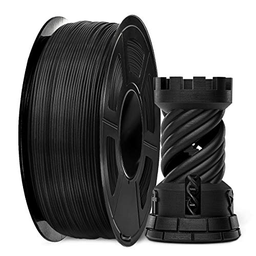PLA Carbon Fiber 3D Printer Filament, SUNLU PLA Carbon Fiber Filament 1.75 mm, 3D Printing Filament Low Odor Dimensional Accuracy +/- 0.02 mm, 2.2 LBS (1KG)