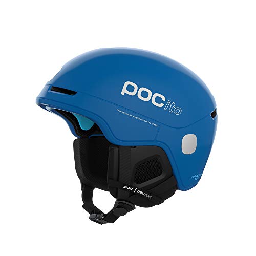 POC Pocito Obex Spin Casco, Unisex-Youth, Azul Fluorescente, MLG