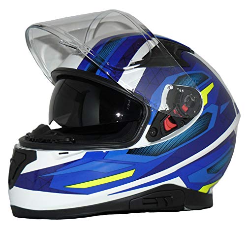 Protectwear 917-BW Casco Integral con Parasol 917-BW-XS, Hombre, Multicolor, XS