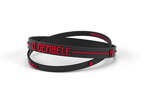 Pulsera Ousmane Dembélé Fútbol Club Barcelona Estándar para Hombre | Pulsera Barça de silicona primera equipación | Apoya al FCBarcelona con un producto oficial culé | FCB