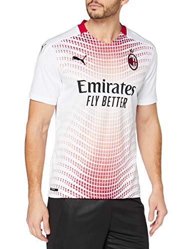 Puma ACM Away Shirt Replica Camiseta, Hombre, Puma White-Tango Red, M