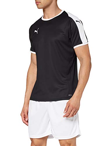 PUMA Liga Jersey Camiseta, Hombre, Black/White, 3XL