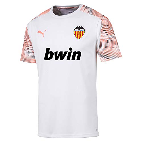 PUMA Vcf Training Jersey Maillot, Hombre, Puma White-Fizzy Orange, M