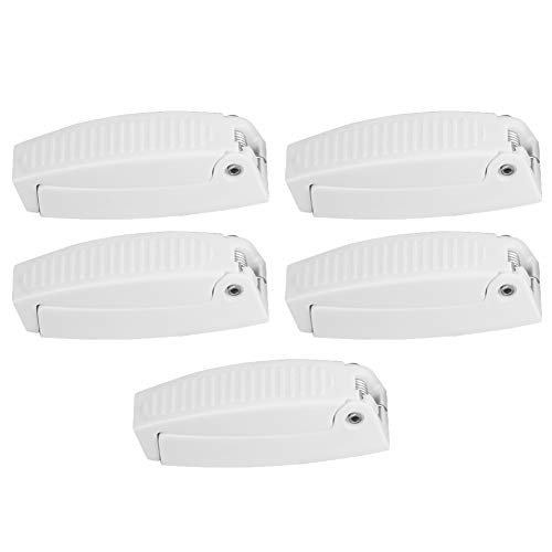 Qiilu Pestillo para Puerta de Equipaje con Clip para RV y Caravana Camper remolque equipaje puerta Clip 5 piezas