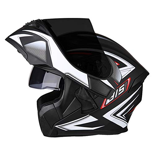 Ra Helmet Casco Modular De Motocicleta,Voltear hacia Arriba Casco Bluetooth Moto Hombres Y Mujeres Bike Motorbike Casco-u 3XL