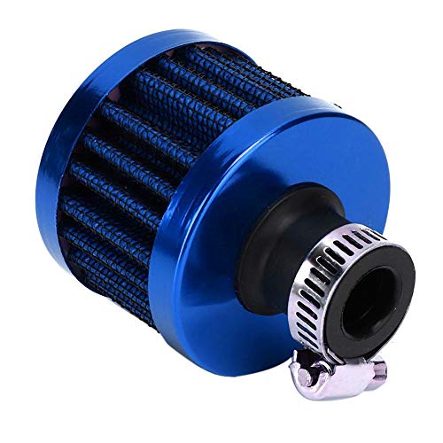 Respiradero de entrada de aire de 20 mm/0,8 pulgadas, Mini filtro de entrada de aire Ventilador del cárter del cigüeñal Limpiador de aire universal Ventilación del cárter del cigüeñal(Azul)