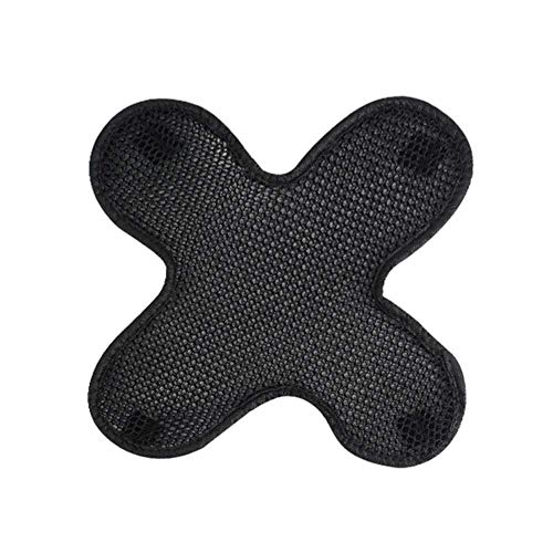 Reuvv Cascos de Moto Base Enfriadora Seguridad Almohadilla Casco Malla Panal Almohadilla Aislamiento Revestimiento Resistente Al Calor Transpirable - Negro