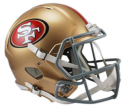 Riddell 49Ers Full Size Replica Speed Helmet Velocidad, Dorado, Medium