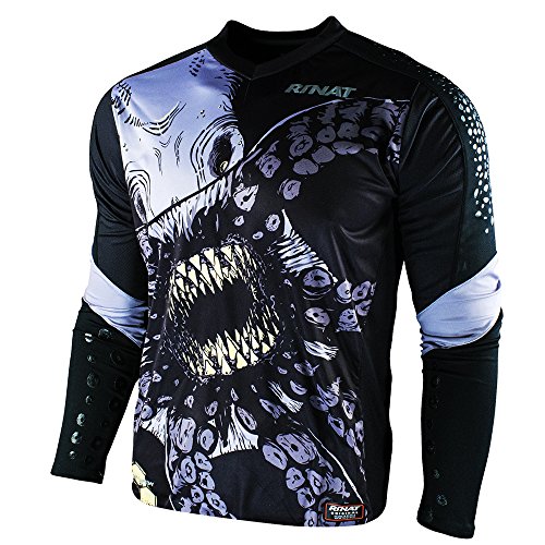 Rinat Kraken Jersey de Portero, Unisex niños, Negro/Gris, YM