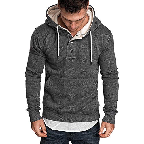 riou ¡Oferta Sudaderas con Capucha para Hombre Cosy Chaqueta Deportiva Sudadera con Cremallera Completa Ecosmart Hoodie Casual Jerséis Top Blouse ¡Caliente!