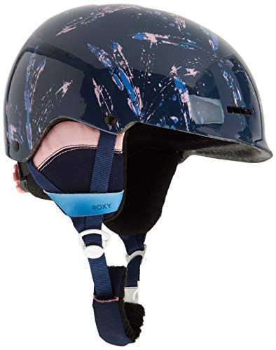 Roxy Happyland-Casco para Esquí/Snowboard para Chicas 2-12, Niñas, Medieval Blue Arctic Leaves, 50