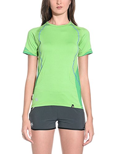 SALEWA Baghirati - Camiseta para Mujer, tamaño 38 UK, Color Verde Manzana