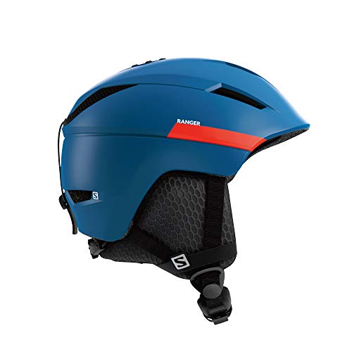 SALOMON Ranger² Casco de esquí y Snowboard para Hombre, Interior de Espuma EPS 4D, Talla S, Circunferencia: 53-56 cm, Azul/Rojo