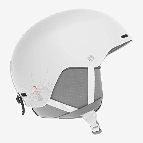 Salomon Spell Casco de esquí y Snowboard para Mujer, Carcasa ABS, Interior de Espuma EPS 4D, Circunferencia, Blanco, S (53-56 cm)