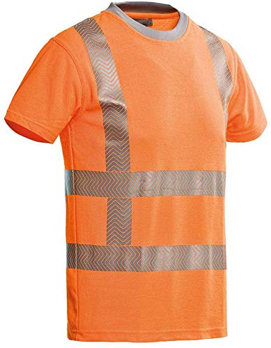 SANTINO 1016354 Vegas - Camiseta unisex, color naranja flúor, talla S