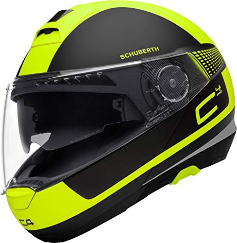 Schuberth C4 Pro Legacy Casco modular para moto, negro/amarillo, S (55)