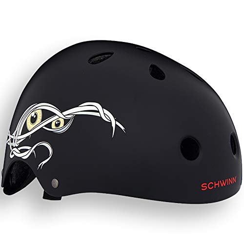 Schwinn The Mummy Casco BMX, Niños, Negro, S