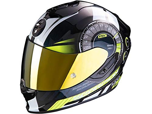 Scorpion - Casco de moto integral EXO-1400 Air Torque Neon amarillo, talla S
