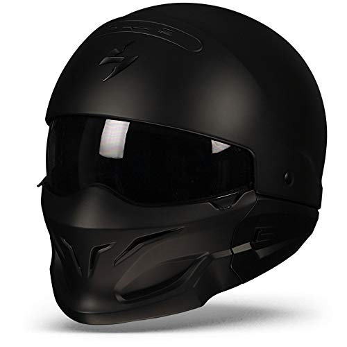 Scorpion Casco Moto exo-combat, Matt black, l