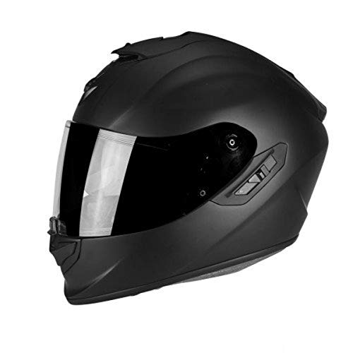 Scorpion NC Casco per Moto, Hombre, Negro, L