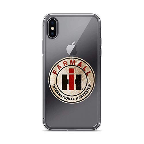 Sexdety Funda Phone Case Compatible con iPhone X/XS Case Case IH Logo Farmall