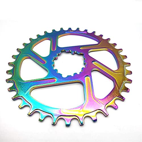 SGYANZLG New Mountain Bike GXP Chainwheel 32T / 34T / 36T / 38T Crown Bicycle Caining para Fit for SRAM 11 / 12S NX XX XO GX GXP11 Bandeja de un Solo Disco (Color : 34T 6mm)