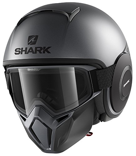 SHARK NC Casco per Moto, Hombre, Anthracite, L