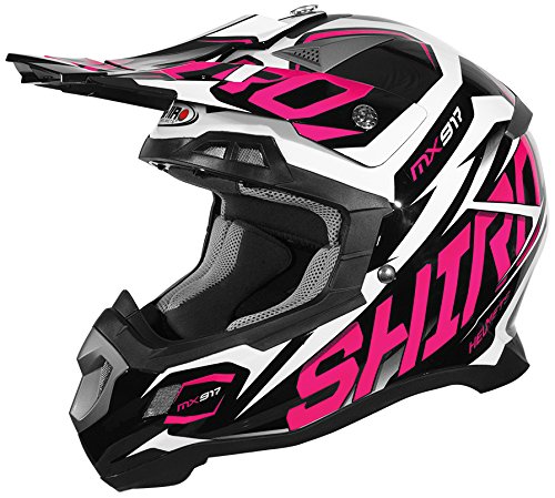 Shiro MX-917 Casco Thunder Rosa, Talla XS