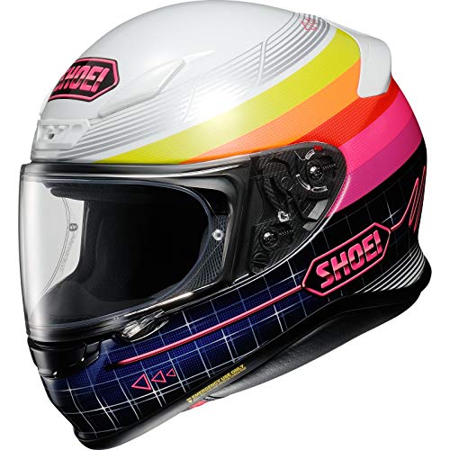 Shoei Casco NXR Zork TC-7 rosa para moto con visera Pinlock casco integral, L