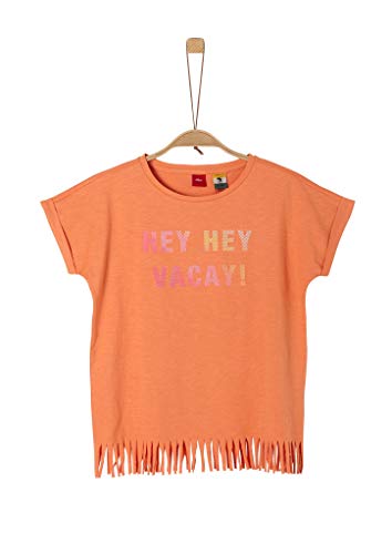 s.Oliver Junior T-Shirt Camiseta, 2140 Naranja Claro, XL/Reg para Niñas