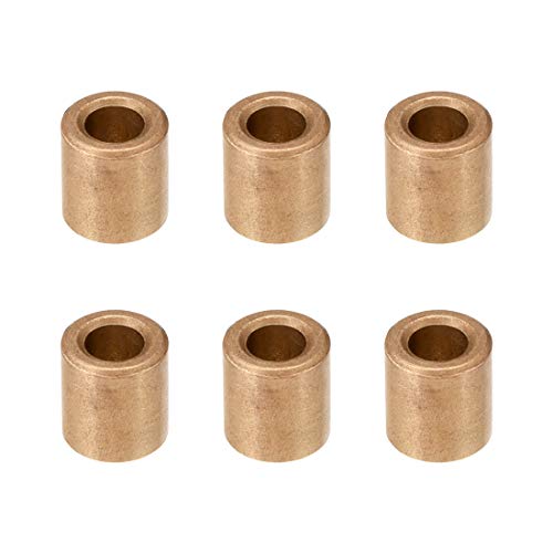 sourcing map Casquillo De Cojinete Autolubricante, Bujes De Bronce Sinterizado De 5mm De Diámetro X 9 mm De Diámetro Exterior X 10 mm De Longitud