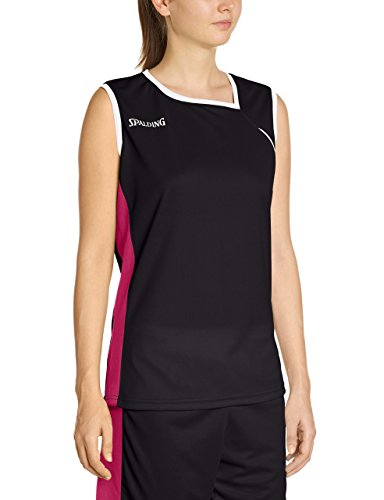 Spalding 4her Ii Tank Top, Camiseta Mujer, Multicolor (Schwarz/Pink/Weiß), M