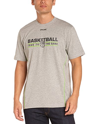 Spalding Team - Camiseta de Baloncesto de Manga Corta para Hombre Grau/Hope grün Talla:XXS